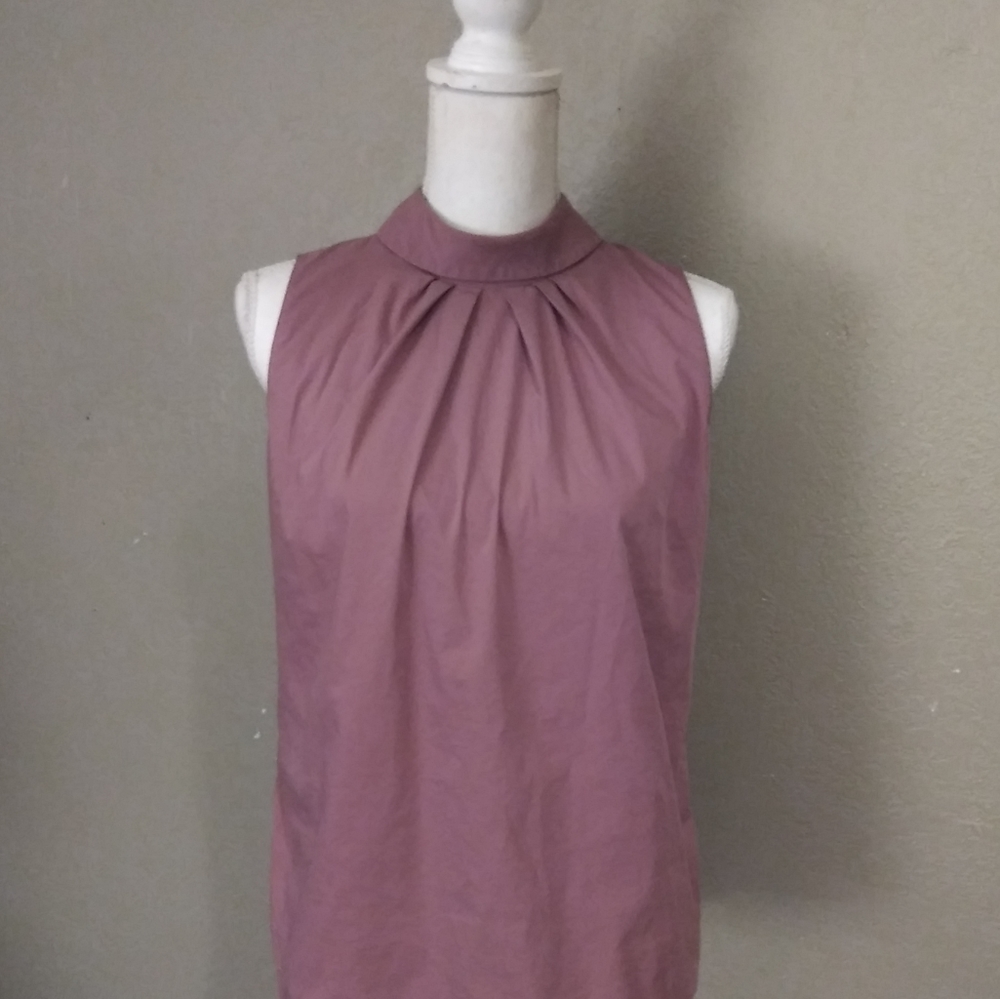 BOGO🆓 | Ann Taylor Sleeveles Cinched Collared Top - Picture 4 of 12